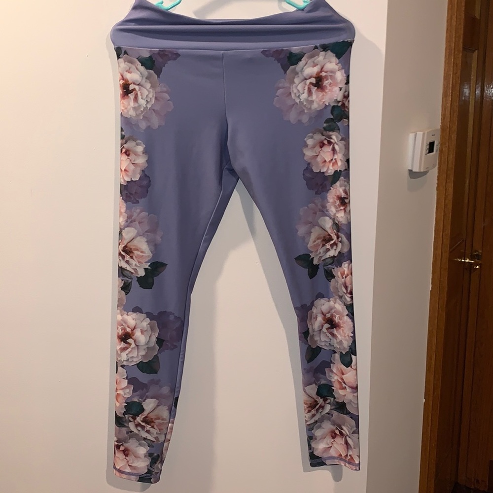 Forever21 floral leggings
